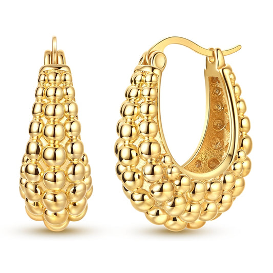 Gold Bead Earrings