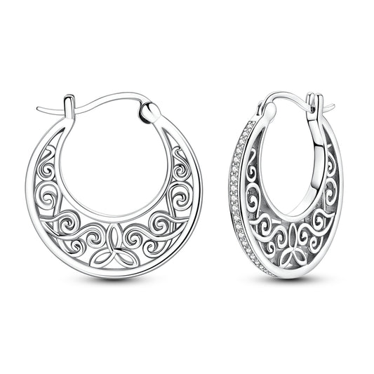 Sparkling Vintage Patterned Earrings