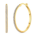 Large Gold Diamond Earrings
