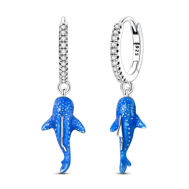 Luminous Whale Shark Earrings