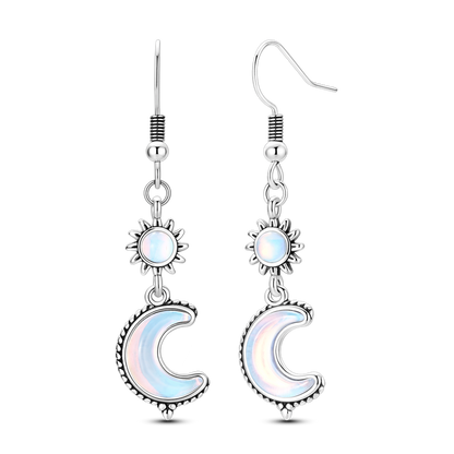 Vintage Sun And Moon Earrings