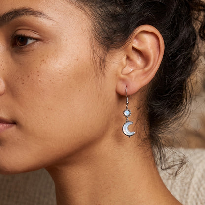 Vintage Sun And Moon Earrings