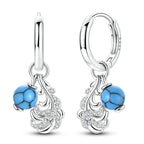 Feather Turquoise Earrings