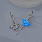 Glow-In-The-Dark Manta Ray Earrings