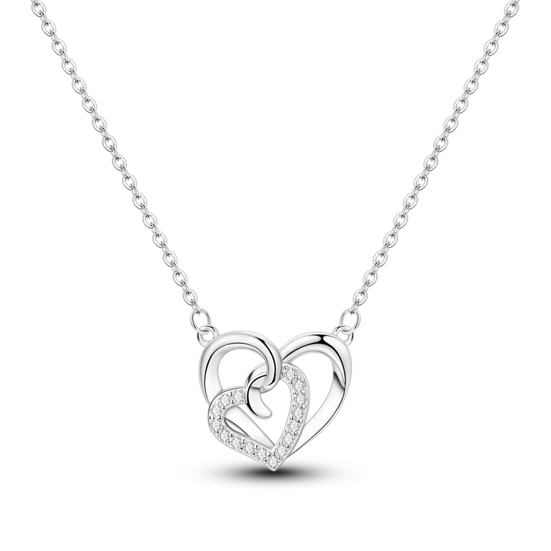 Sparkling Wrap Heart Necklace