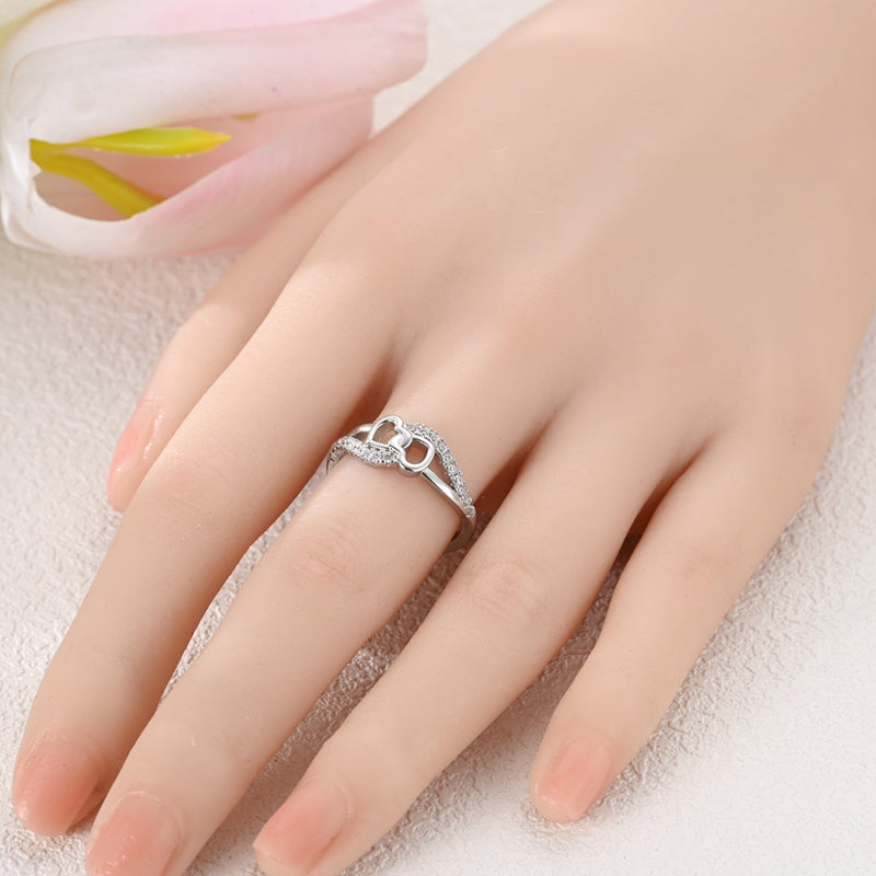 Valentine's Day Heart-Shaped Wrap Ring