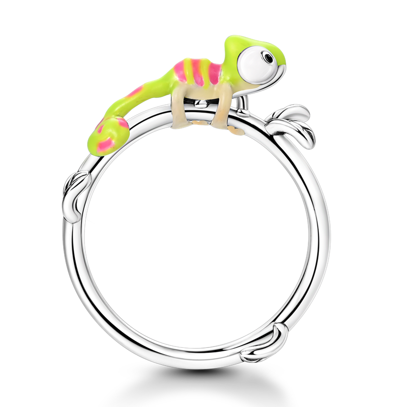 Spring Chameleon Ring