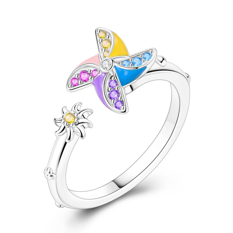 Spring Spinning Windmill Ring