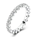 Three-Dimensional Heart-Shaped Stone Ring