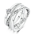 Sparkling Multi-Layered Ring