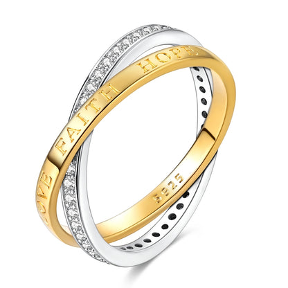 Love, Faith, Hope Activity Ring