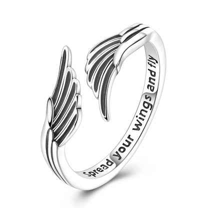Angel Wings Open Ring