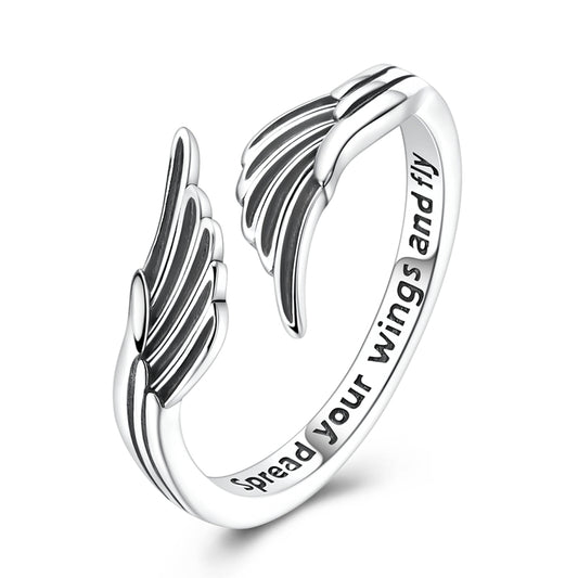 Angel Wings Open Ring