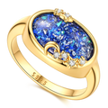 Gold Starry Moonlight Ring