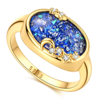 Gold Starry Moonlight Ring