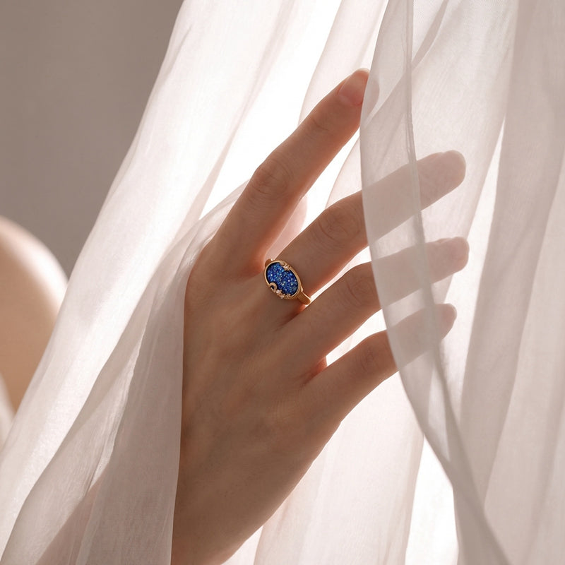 Gold Starry Moonlight Ring