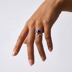 Glow-In-The-Dark Manta Ray Open Ring
