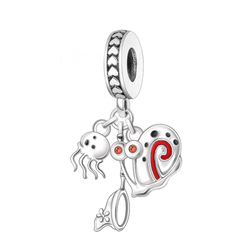 Marine Life 3-Piece Charm Set