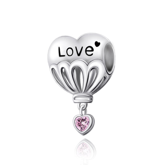 Love Hot Air Balloon Charm