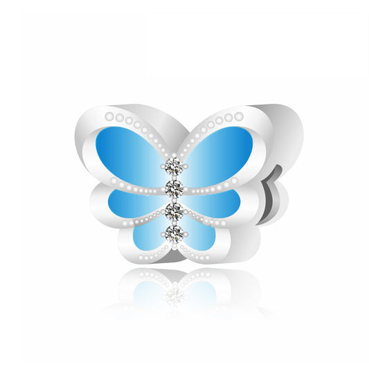 Blue Butterfly Charm