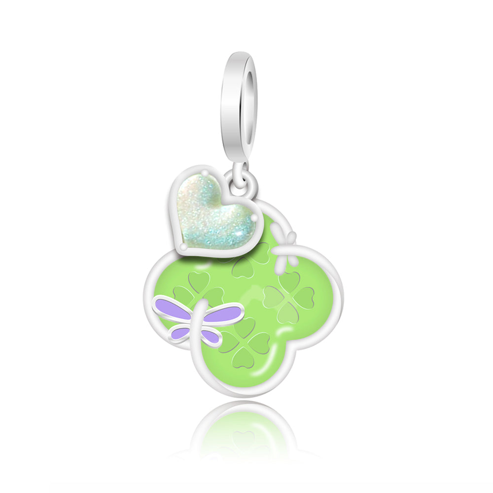 Lucky 4 Leaves Charm