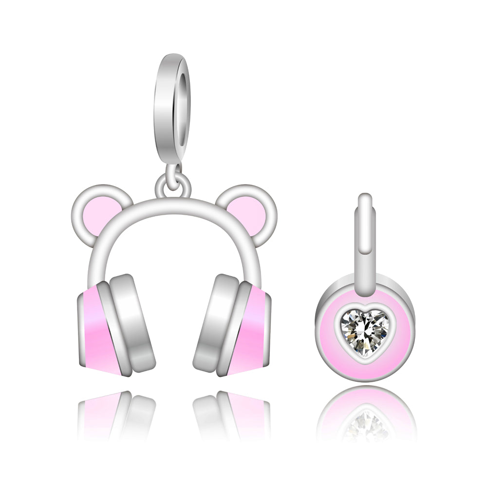 Cat Ear Headphones Charm