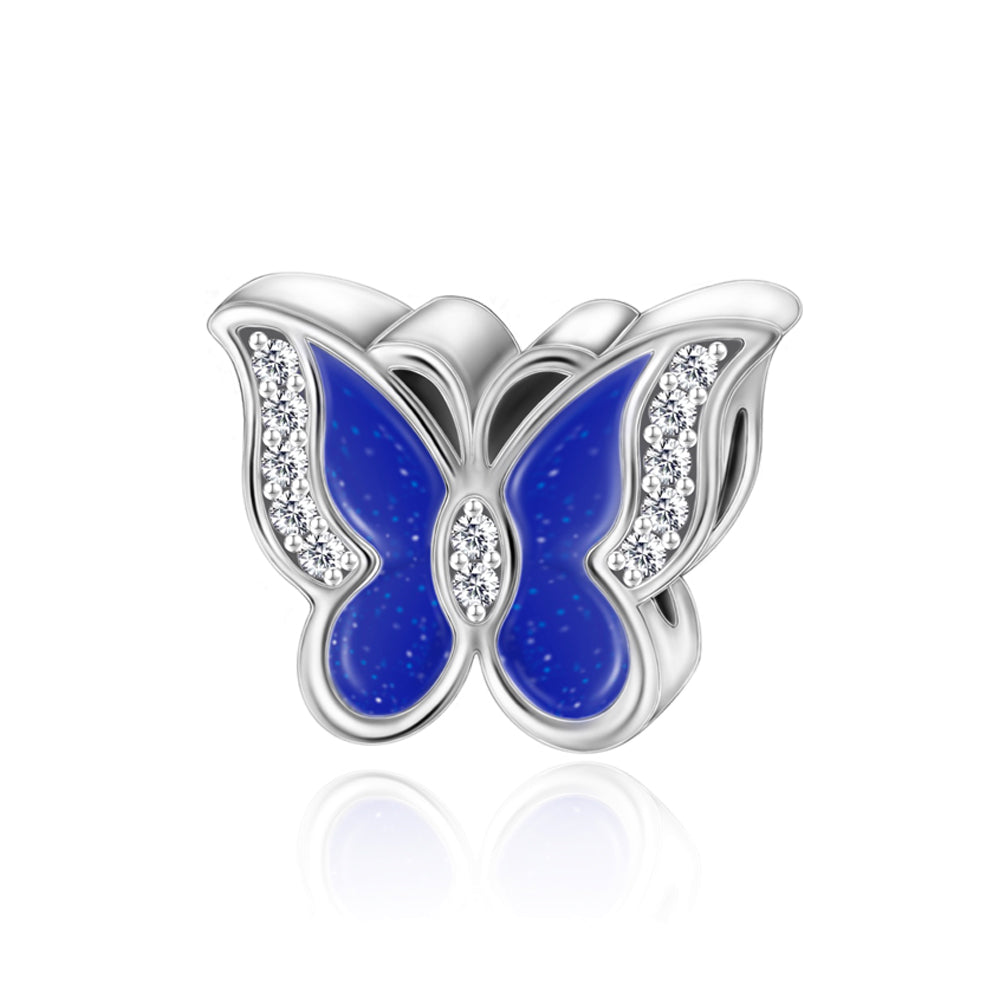 Blue Butterfly Charm