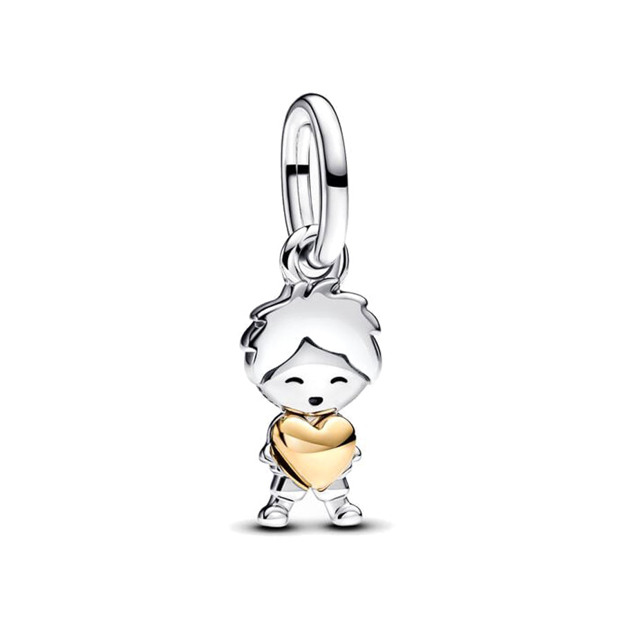 Hug Heart Boy & Girl Charm