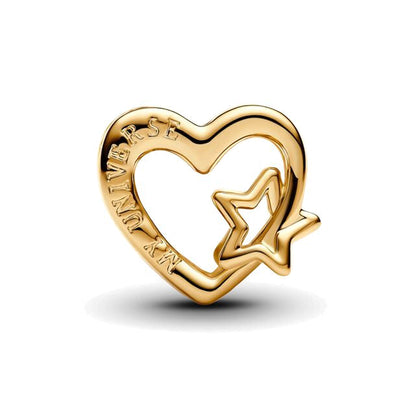 Gold Universe Star Charm