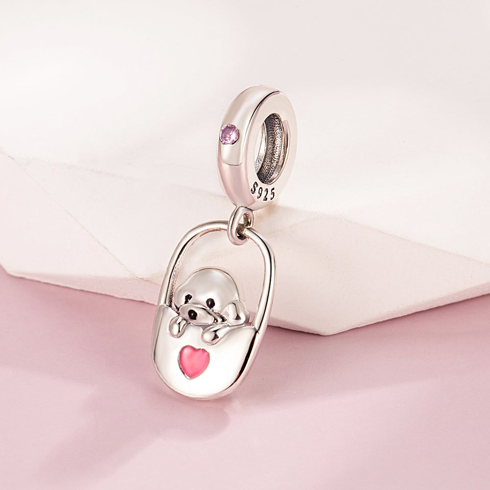 Lock Dog Charm