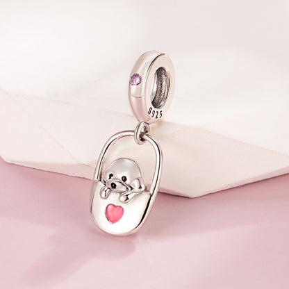 Lock Dog Charm