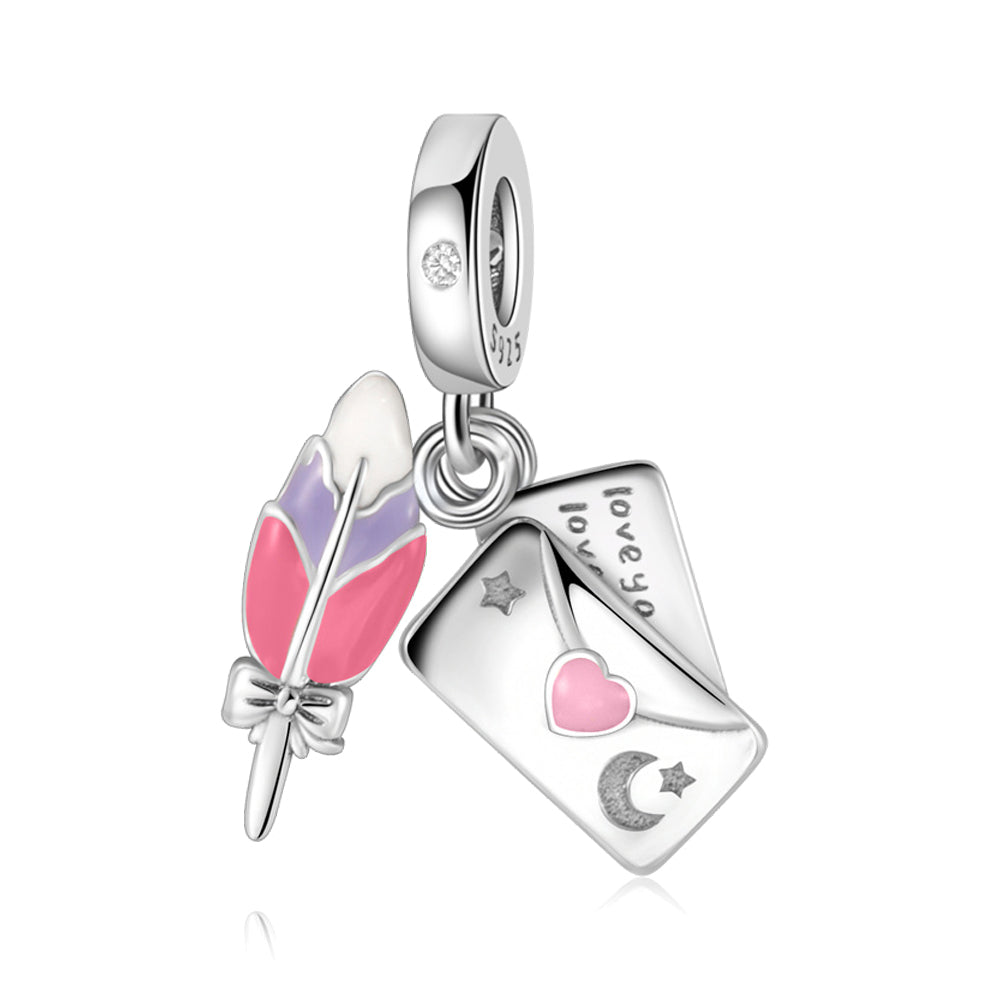 Flower Letter Charm