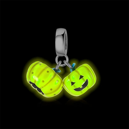 Fluorescent Pumpkin Charm