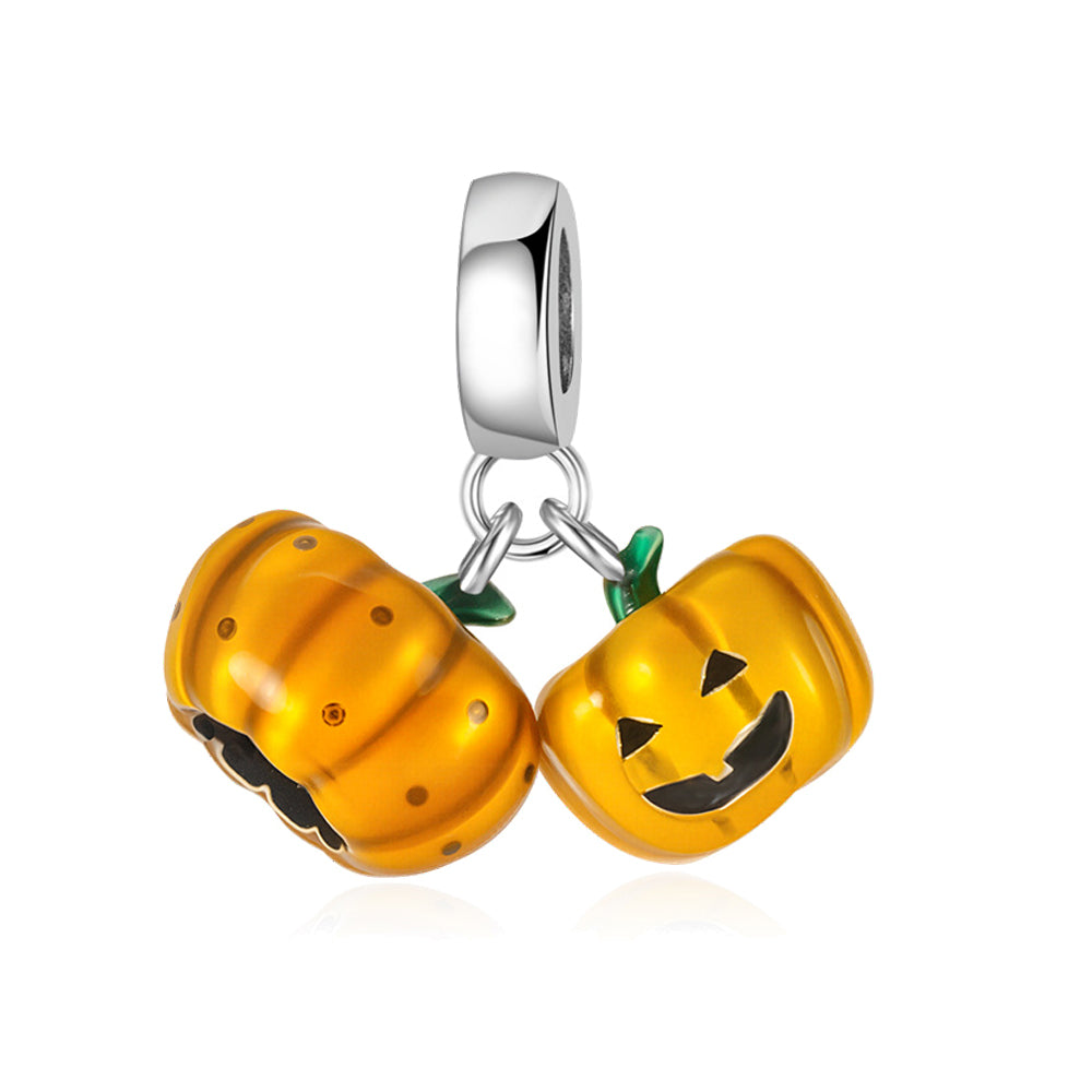 Fluorescent Pumpkin Charm