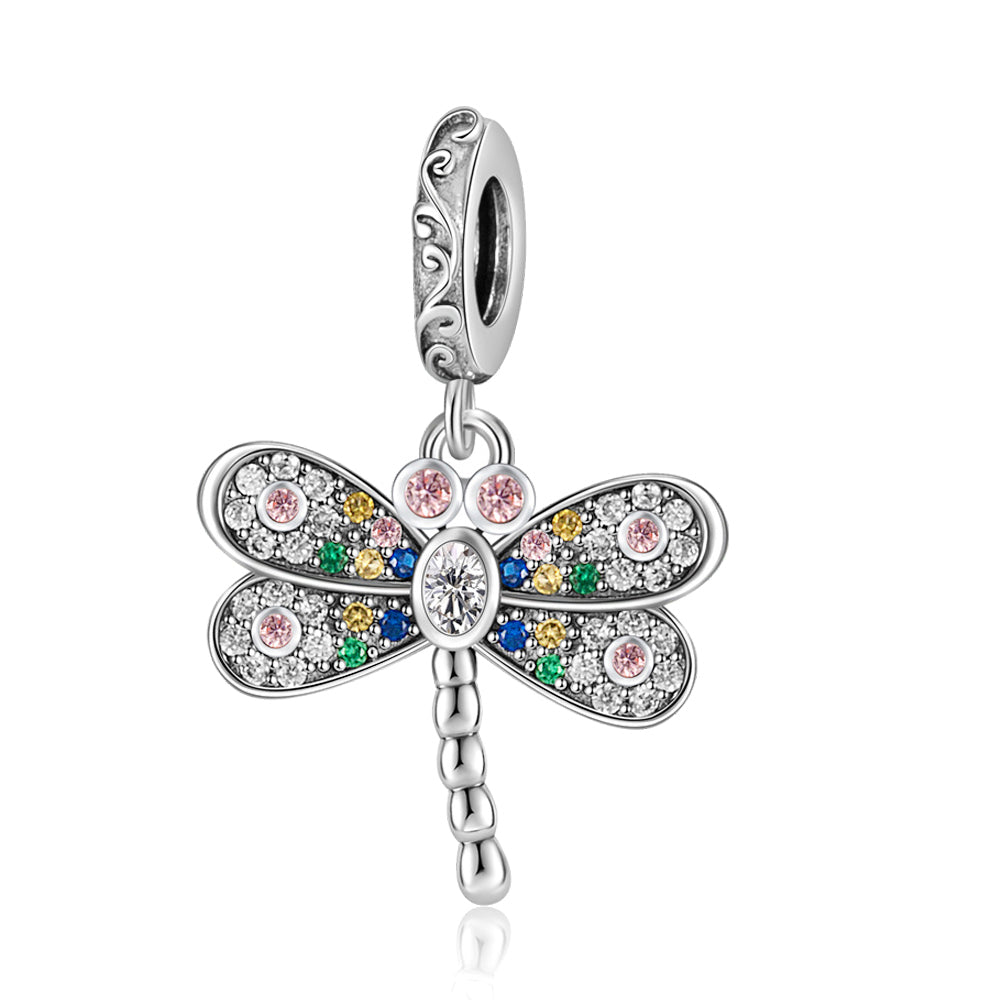 Colorful Dragonfly Charm