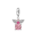 Pink Sparkling Love Angel Charm