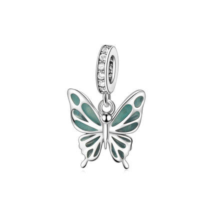 Green Glow-in-the-dark Butterfly Charm