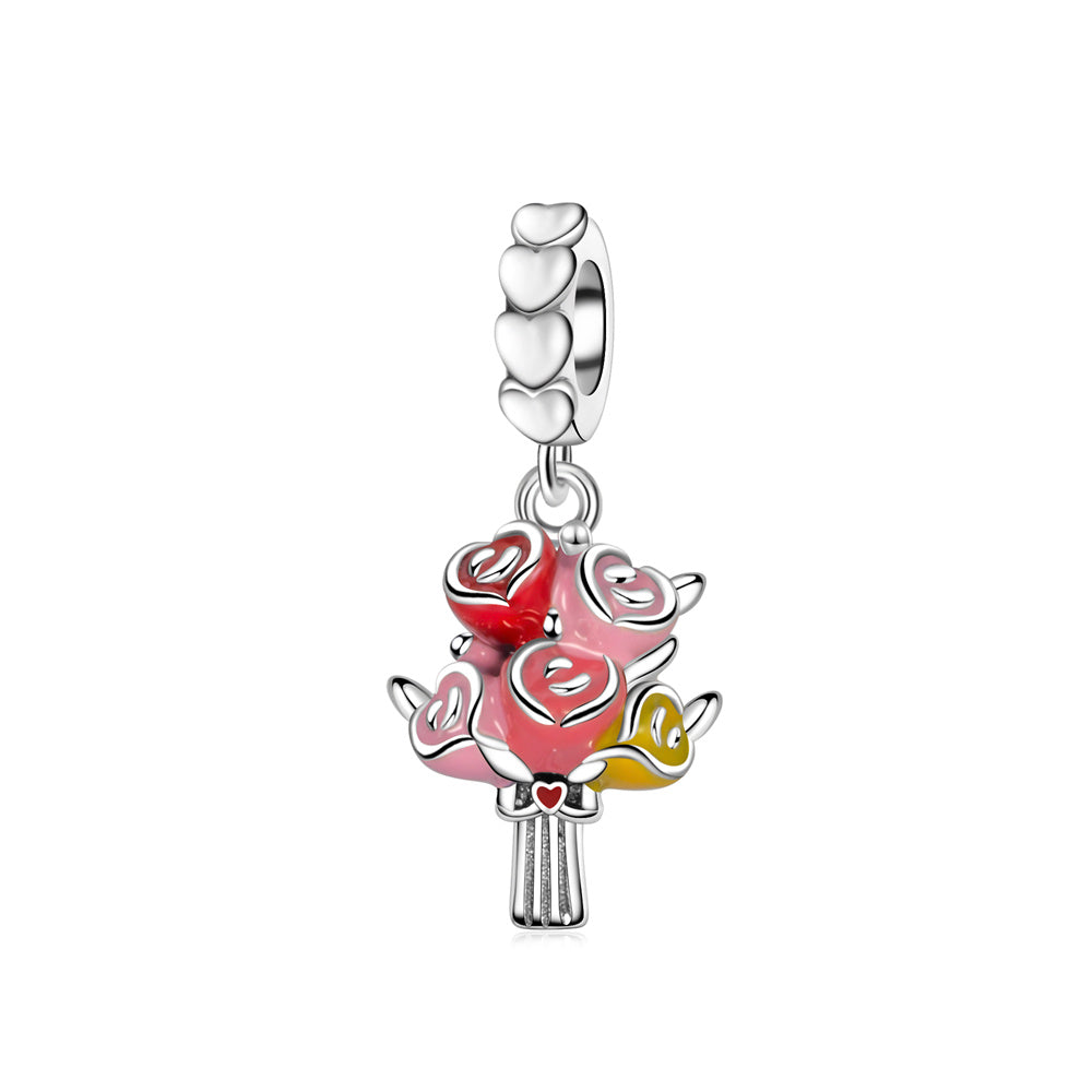 Valentine's Day Rose Bouquet Charm