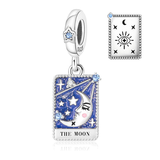Tarot Moon Card Charm