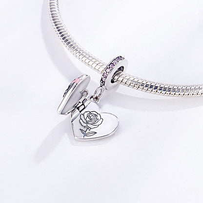 Openable Heart-shaped Gift Box Charm