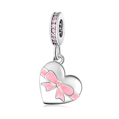 Openable Heart-shaped Gift Box Charm