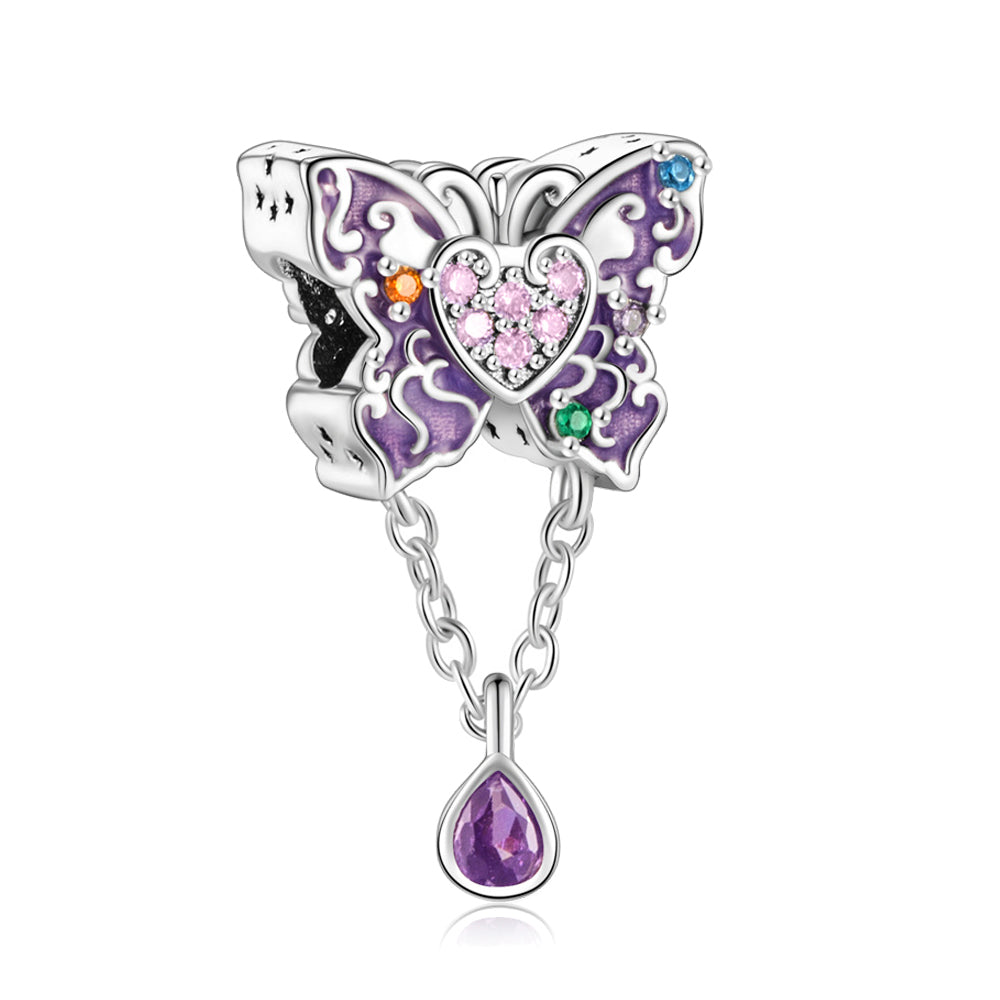 Court-Style Vintage Butterfly Charm
