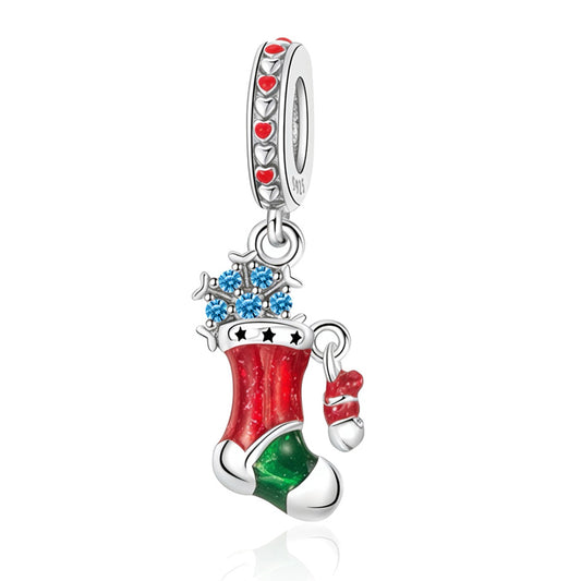 Snowflake Christmas Stocking Charm
