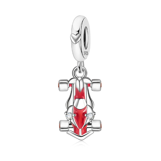 Red Racing Car Charm