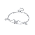 Butterfly Double Chain Bracelet