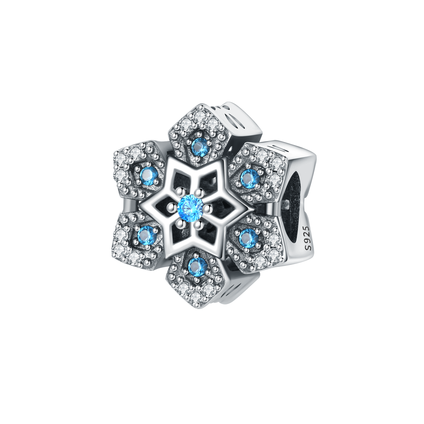 Blue Snowflake Charm