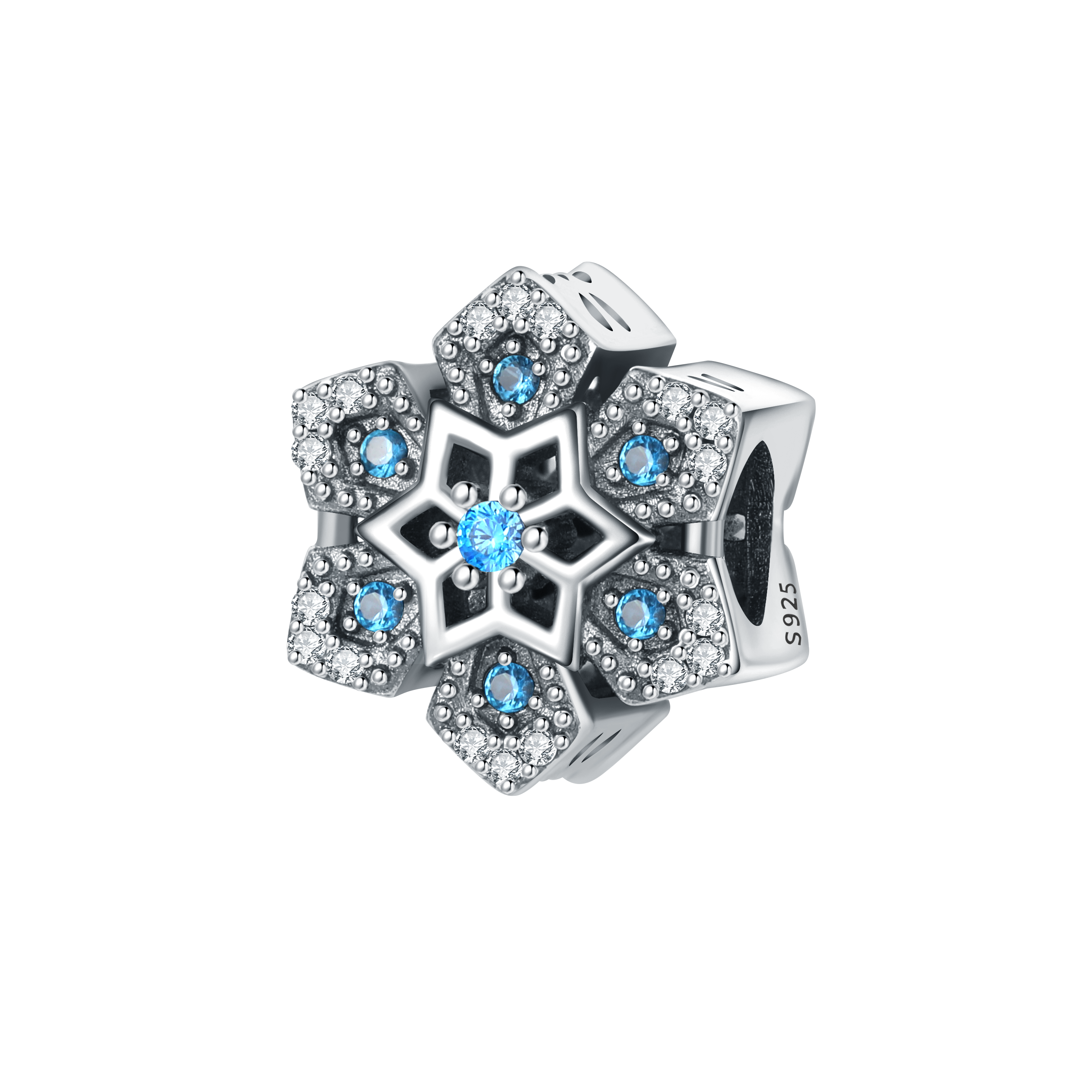 Blue Snowflake Charm