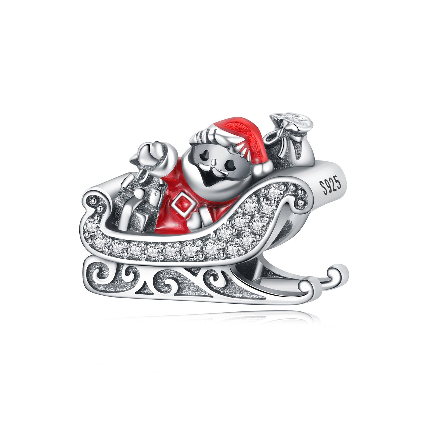 Santa Claus Sleigh Charm