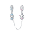 Stone-Encrusted Safety Chain for Boys and Girls