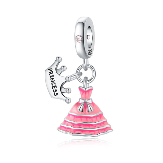 Crown Princess Dress Charm